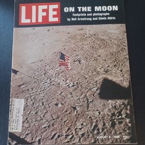 Life Magazine August 8, 1969 On the Moon Footprints and Photographs NASA